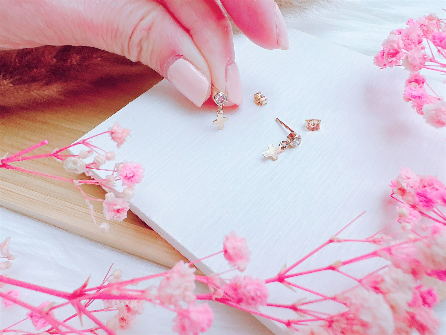 Mini Cross Stud Earrings