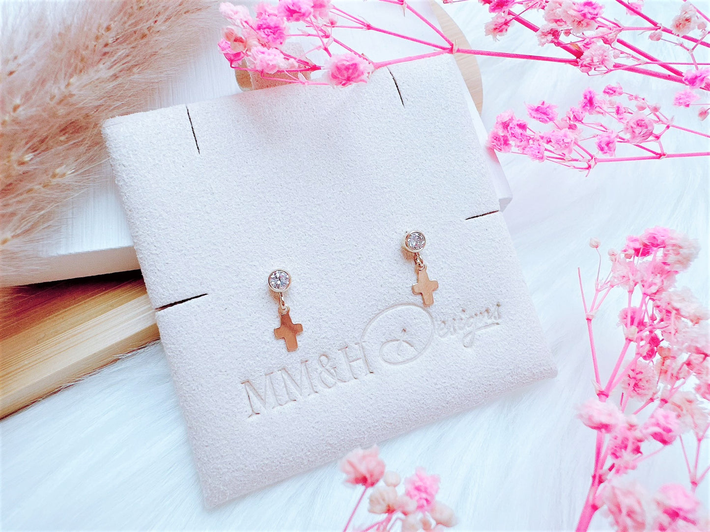 Mini Cross Stud Earrings