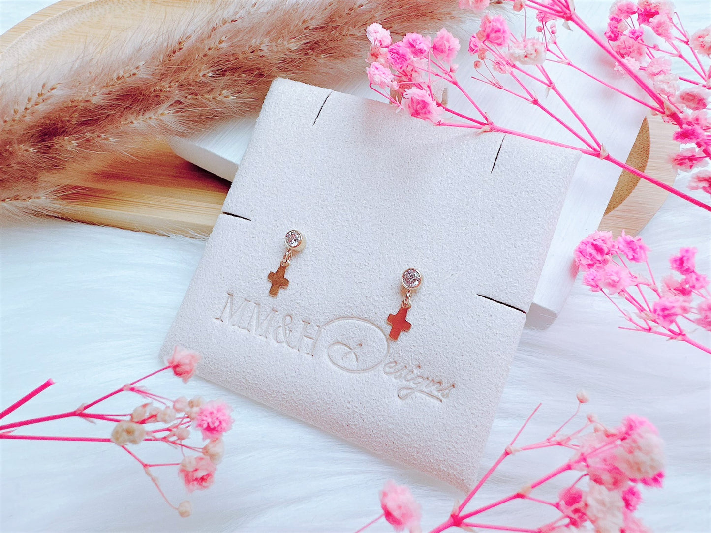 Mini Cross Stud Earrings