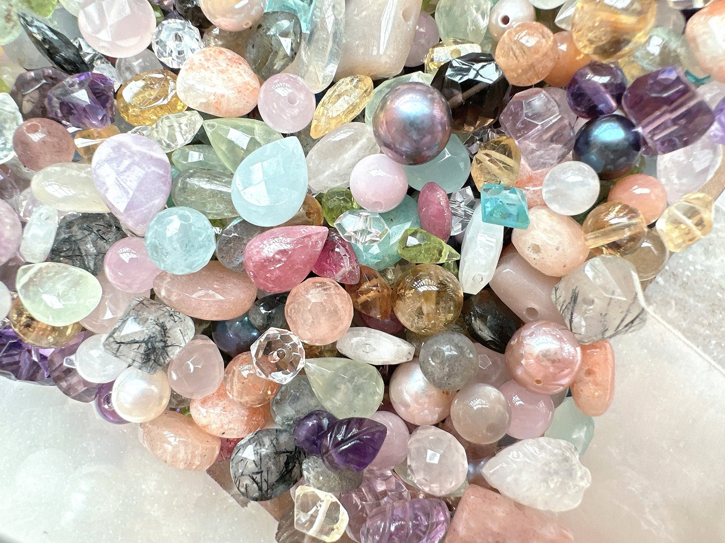 5~12mm High Quality Loose Assorted Semi-Precious Gemstone Beads | 25g Bag