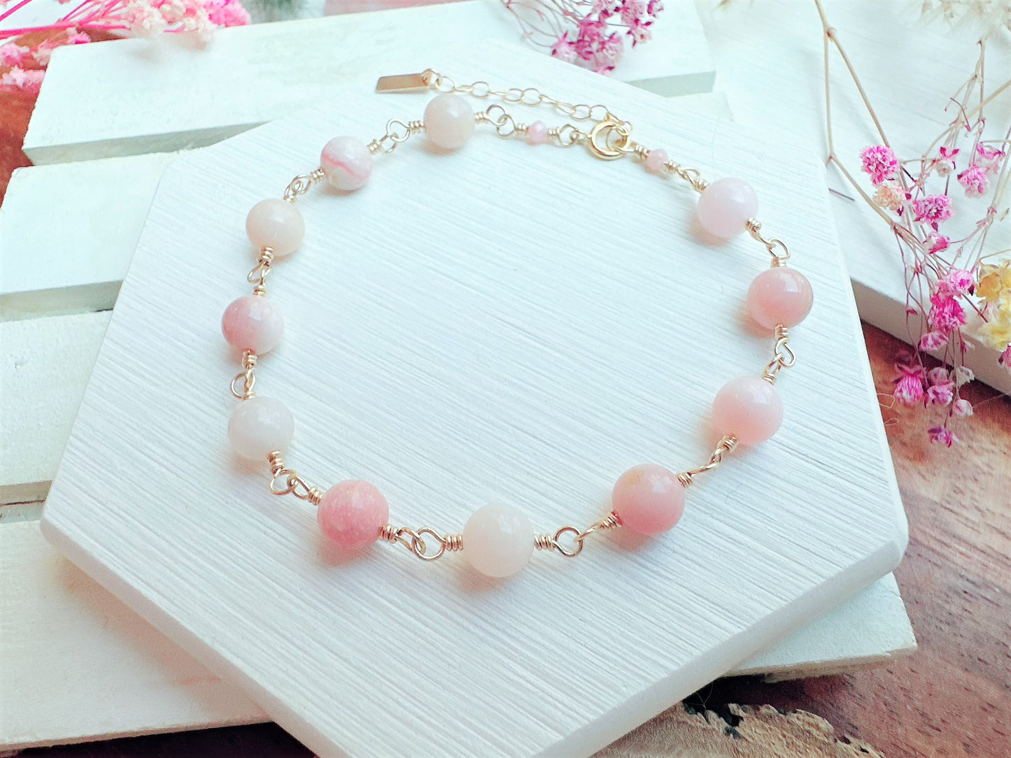 Pink Opal Bracelet