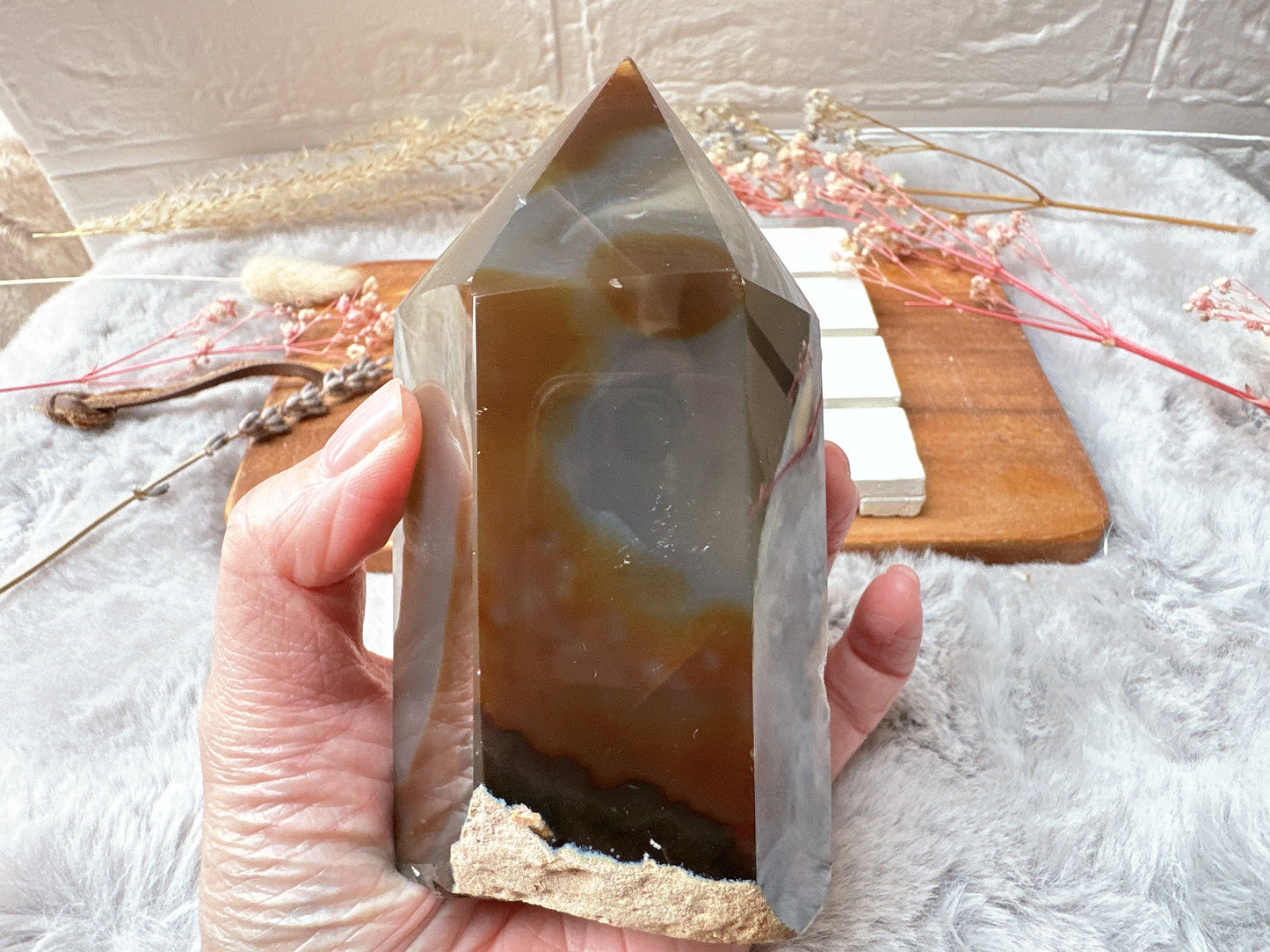Agate Tower with Druzy