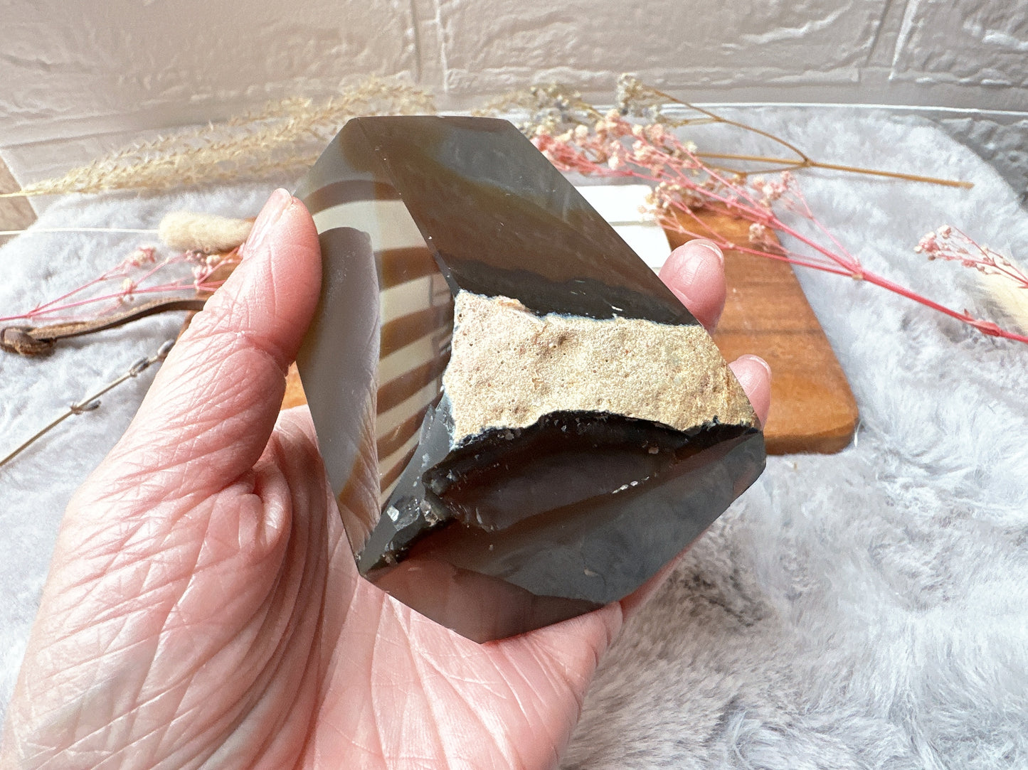 Agate Tower with Druzy