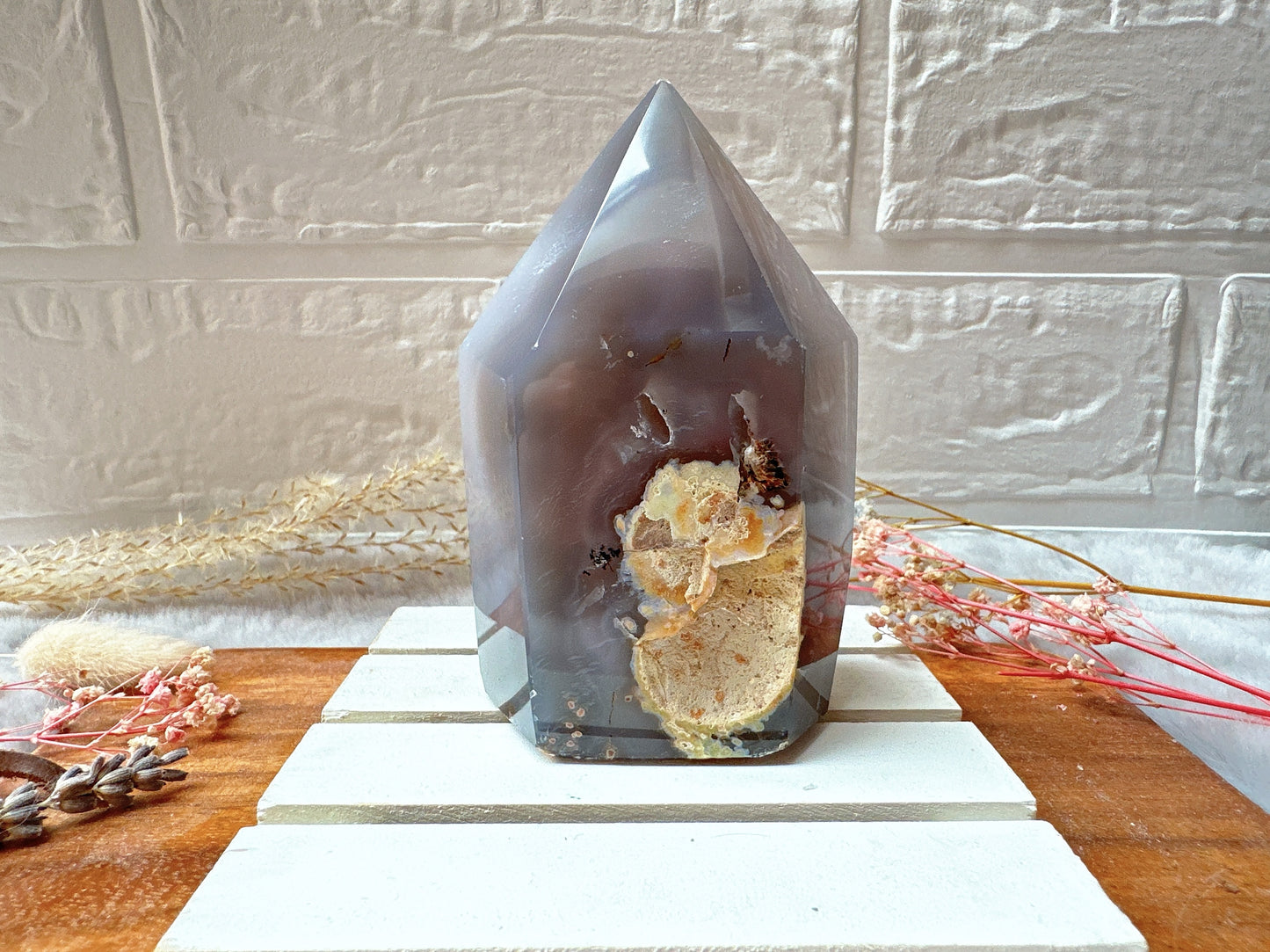 Agate Tower with Druzy