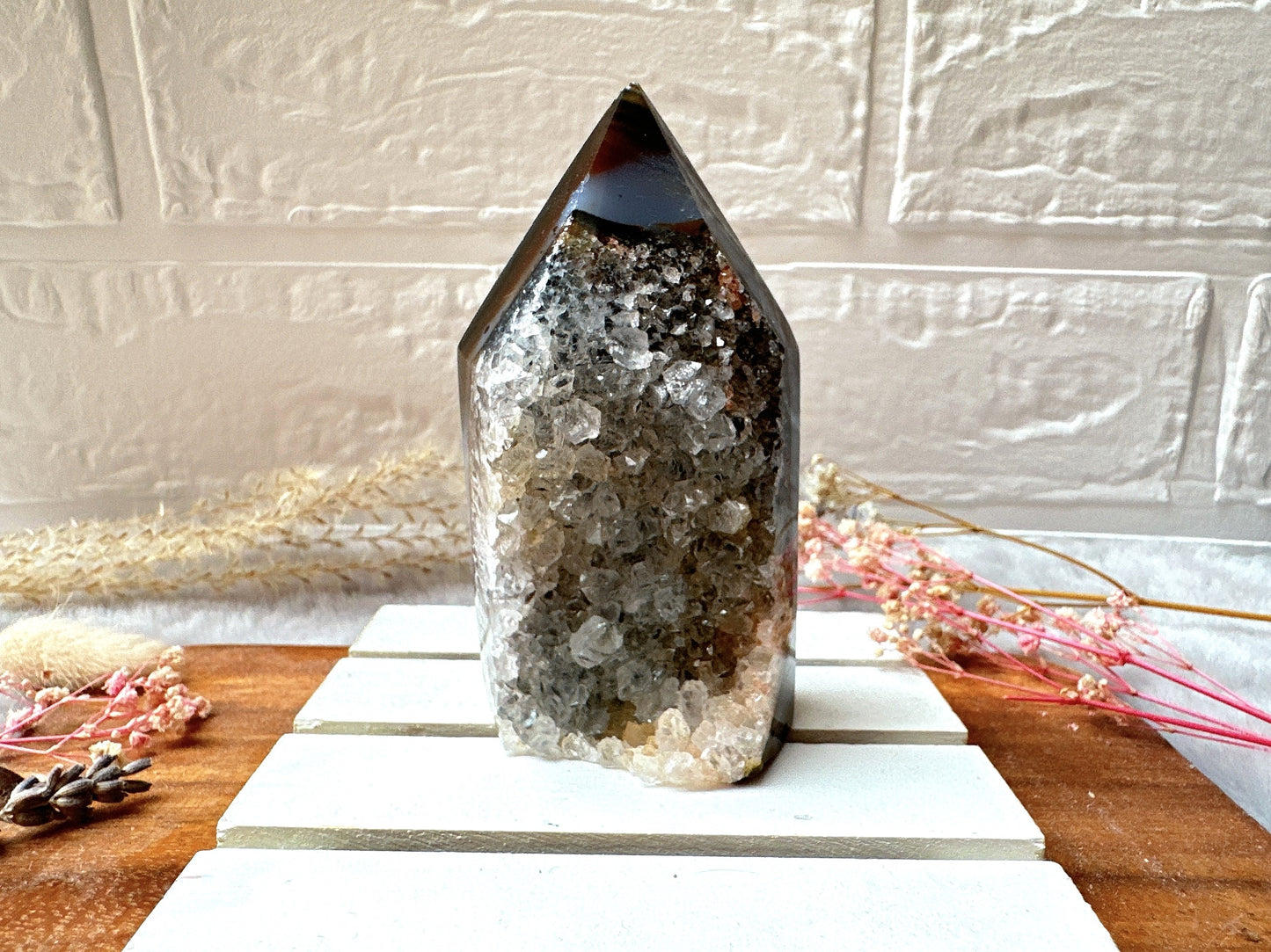 Agate Tower with Druzy