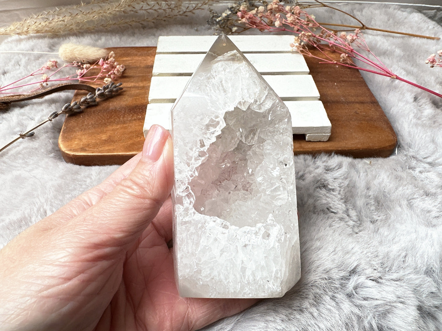 Agate Tower with Druzy