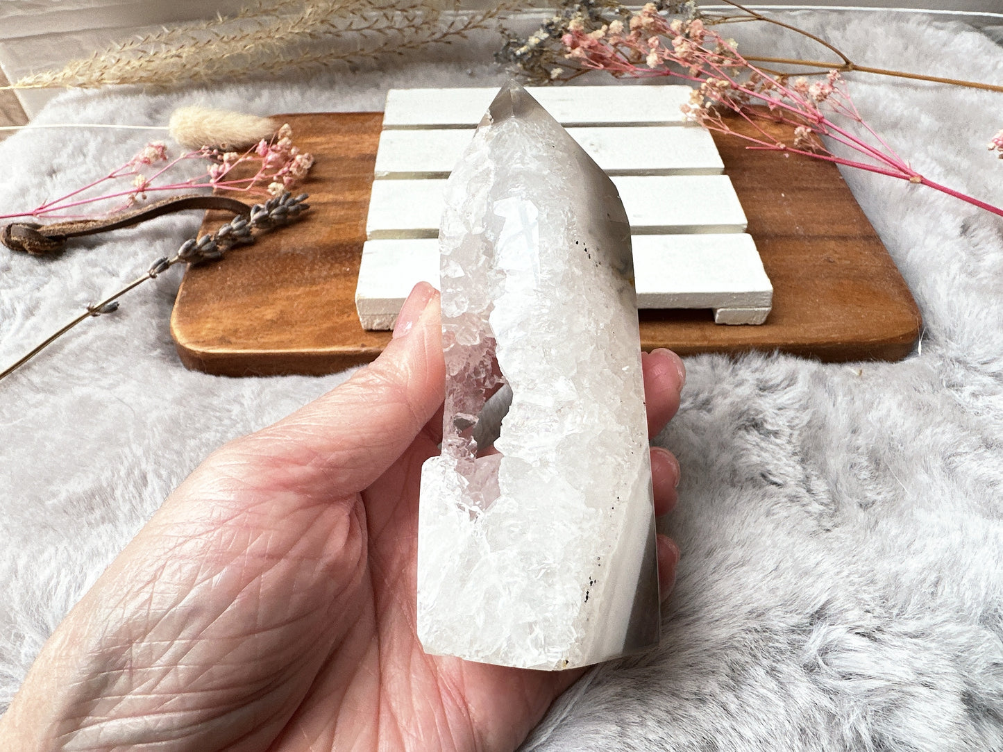 Agate Tower with Druzy