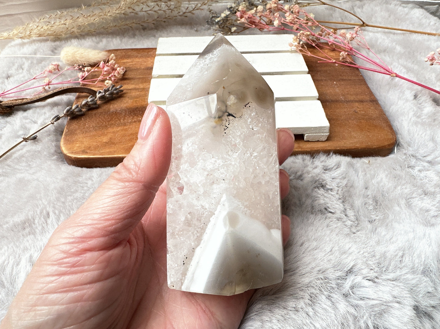 Agate Tower with Druzy