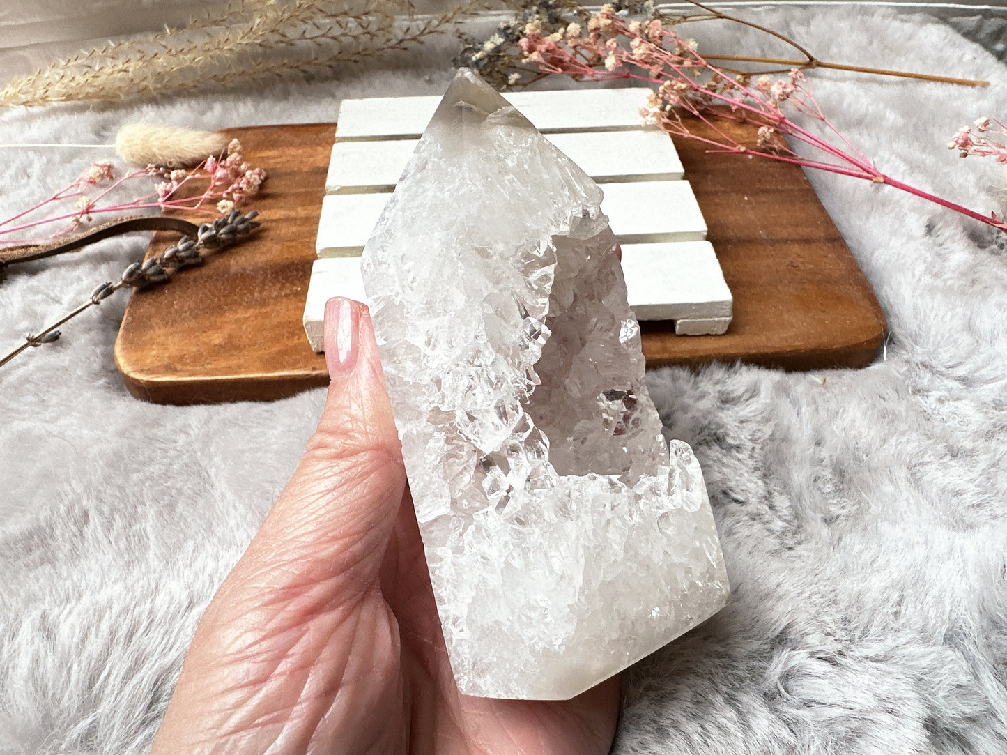 Agate Tower with Druzy