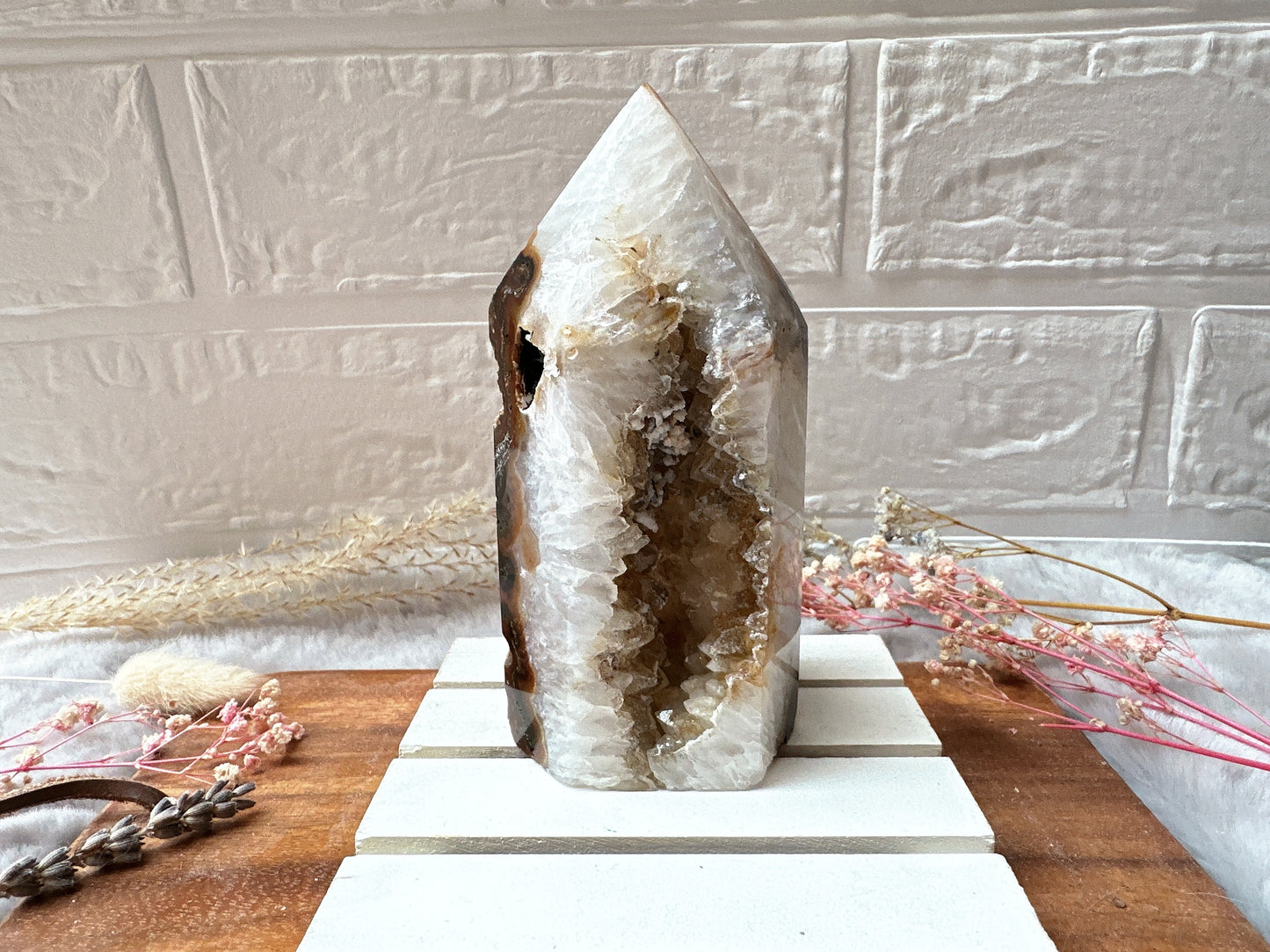 Agate Tower with Druzy