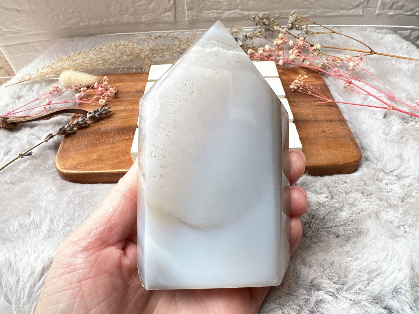 Agate Tower with Druzy