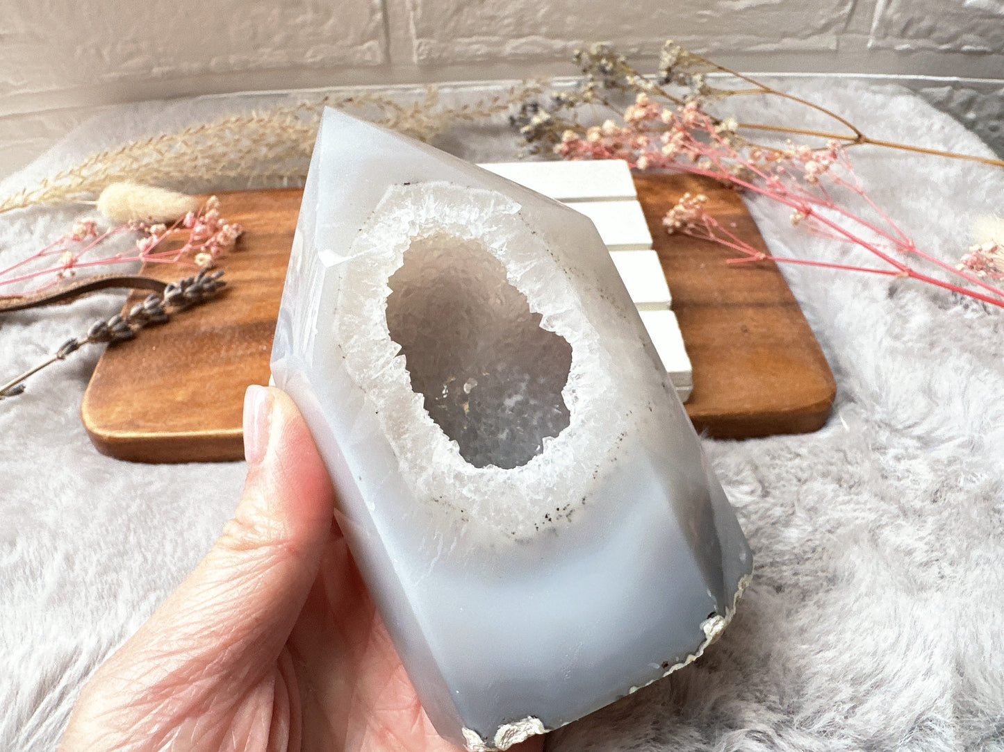 Agate Tower with Druzy