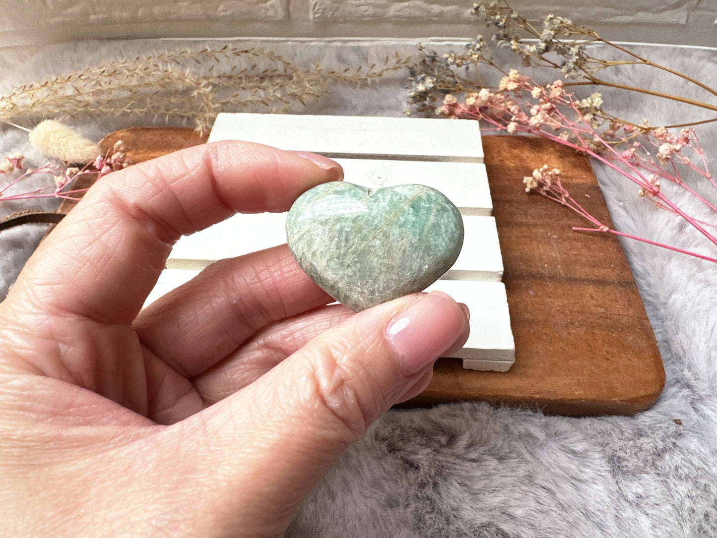 Mini Amazonite Heart
