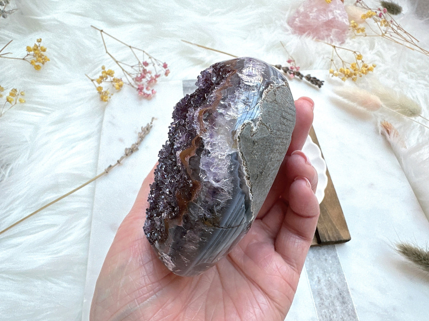 Amethyst Heart Cluster