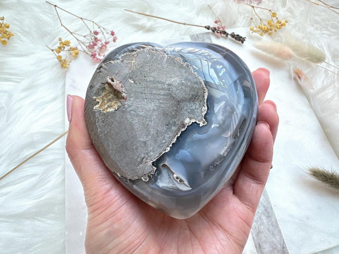 Amethyst Heart Cluster