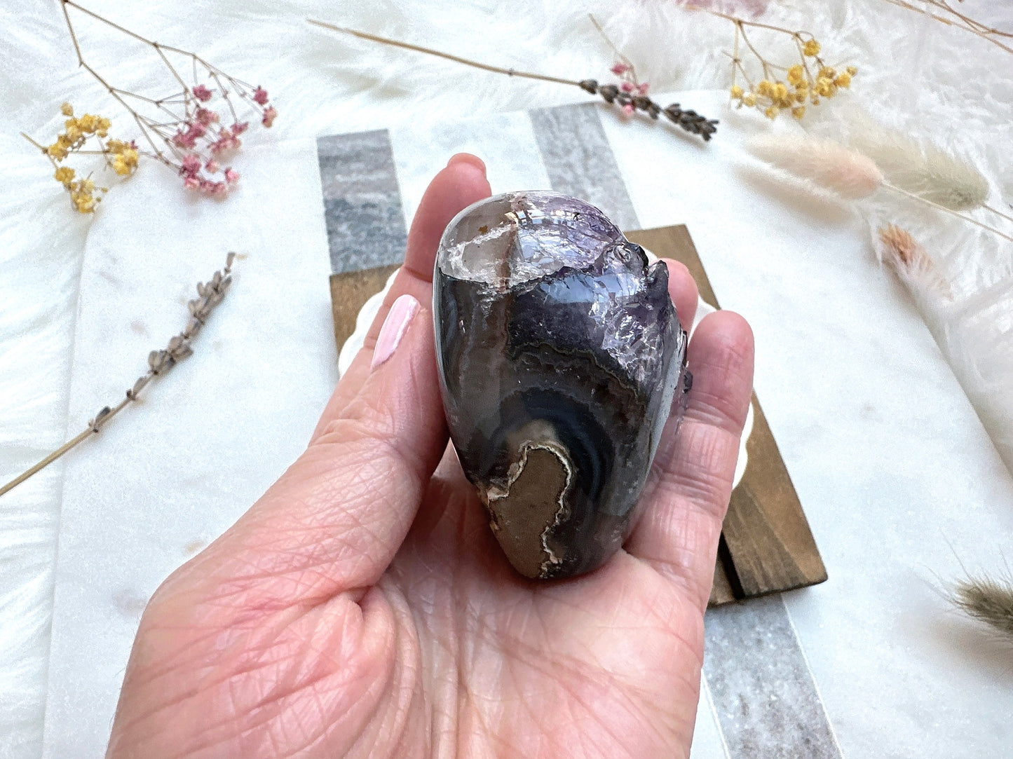 Amethyst Heart Cluster