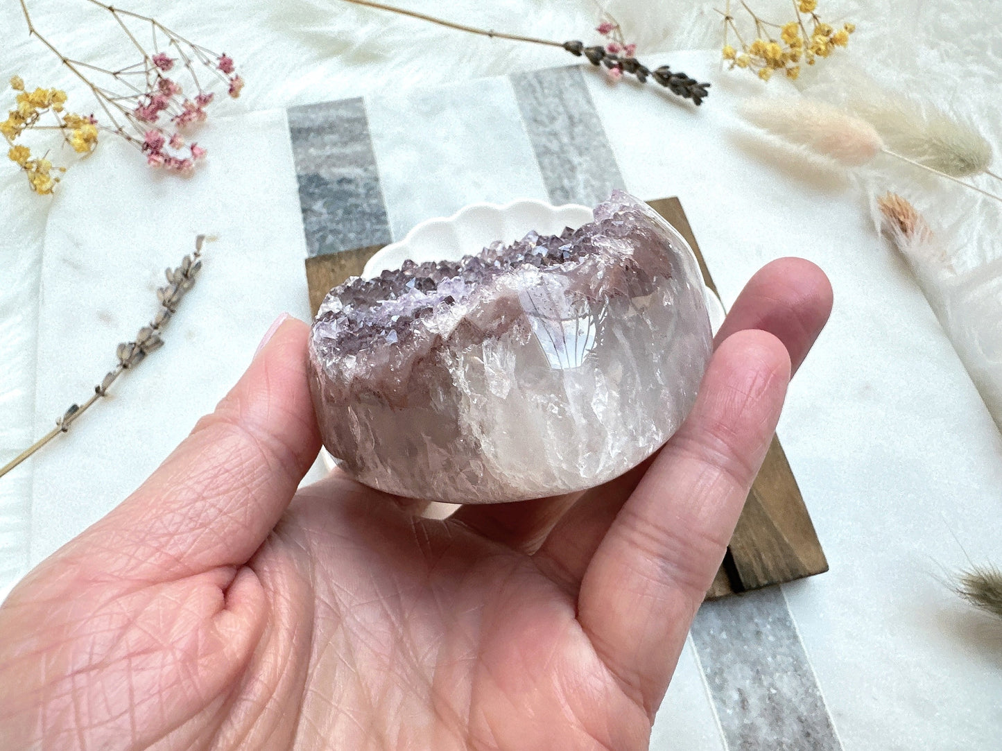 Amethyst Heart Cluster