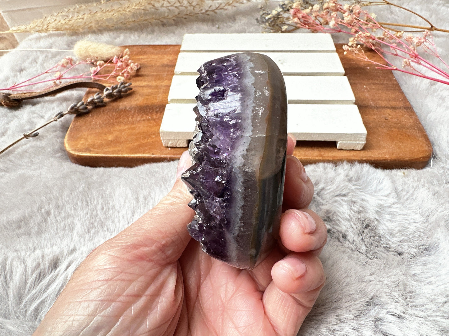 Amethyst Heart Cluster