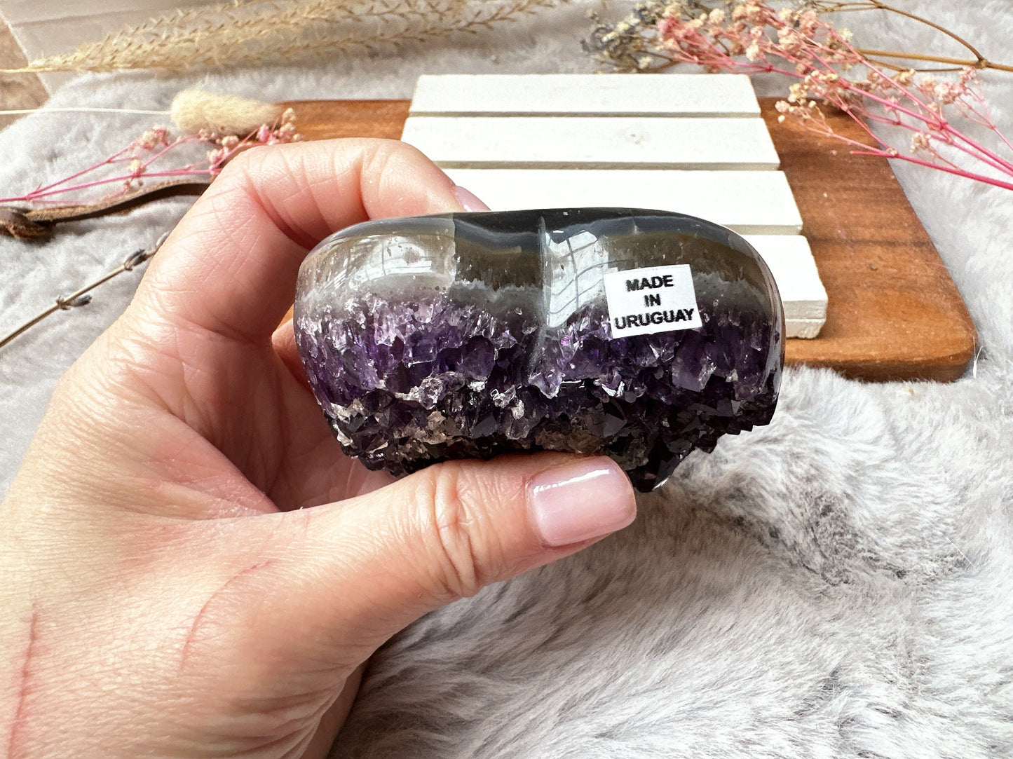 Amethyst Heart Cluster