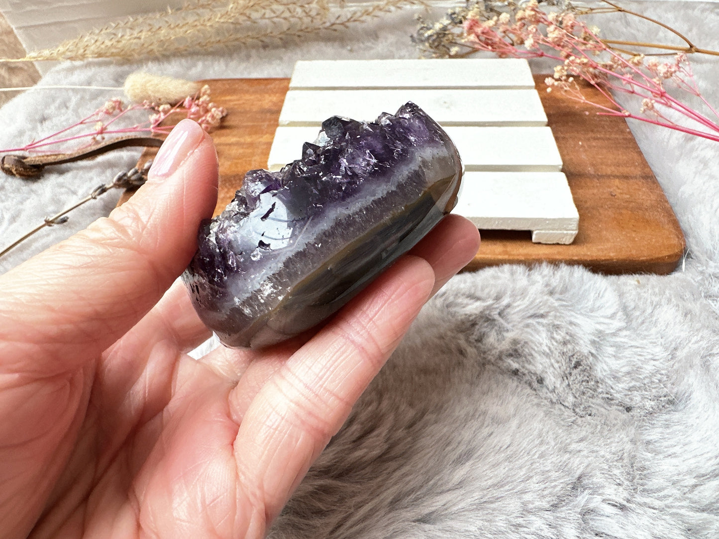 Amethyst Heart Cluster