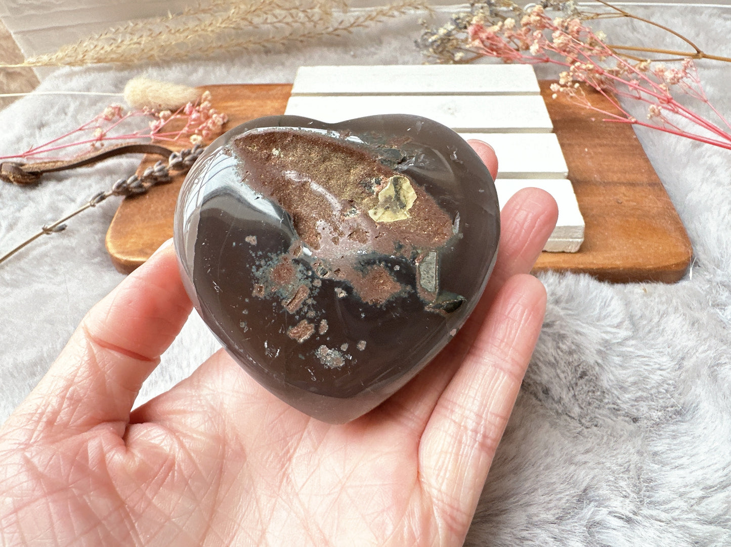 Amethyst Heart Cluster