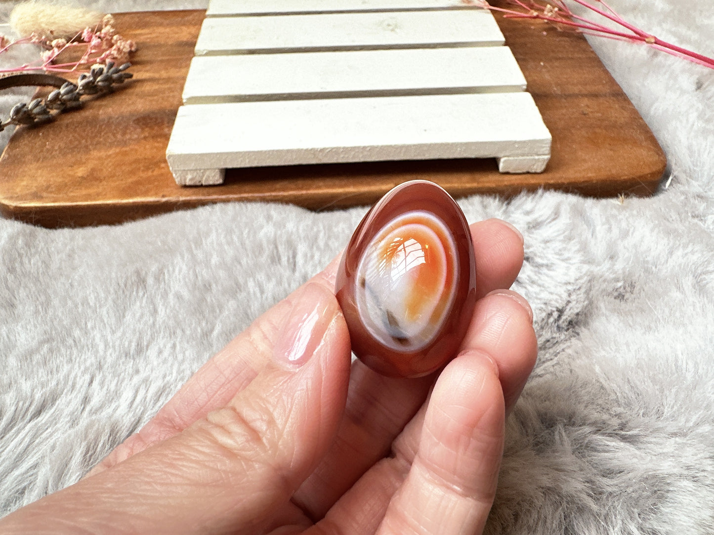 Banded Carnelian Tumble
