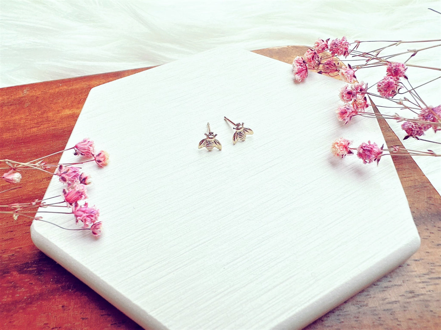 Mini Bee Stud Earrings