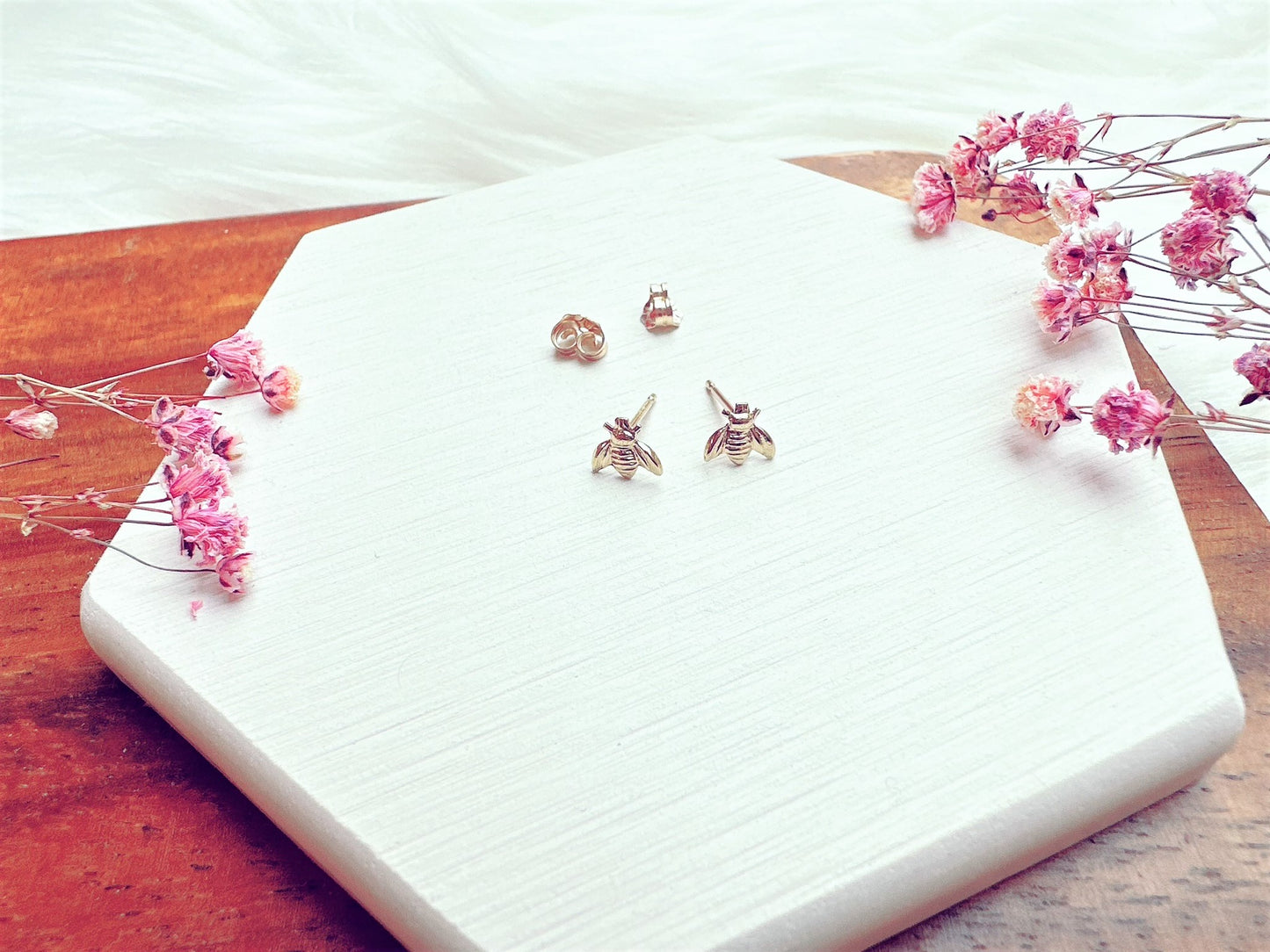 Mini Bee Stud Earrings
