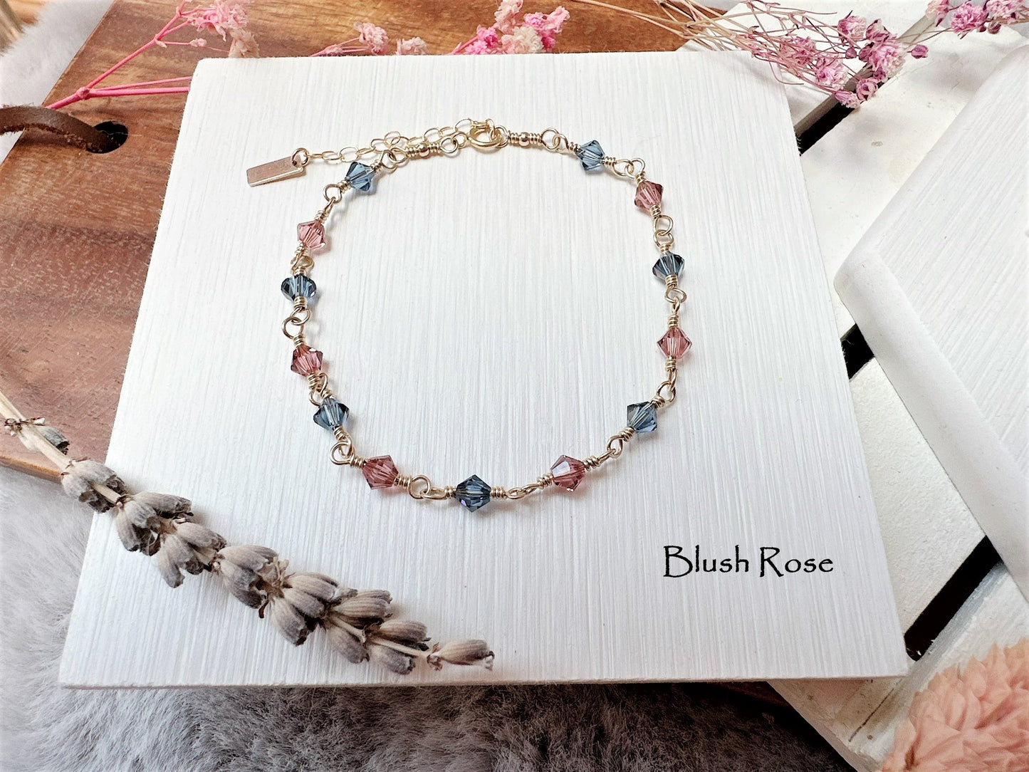 Delicate Bicone Crystal Bracelet