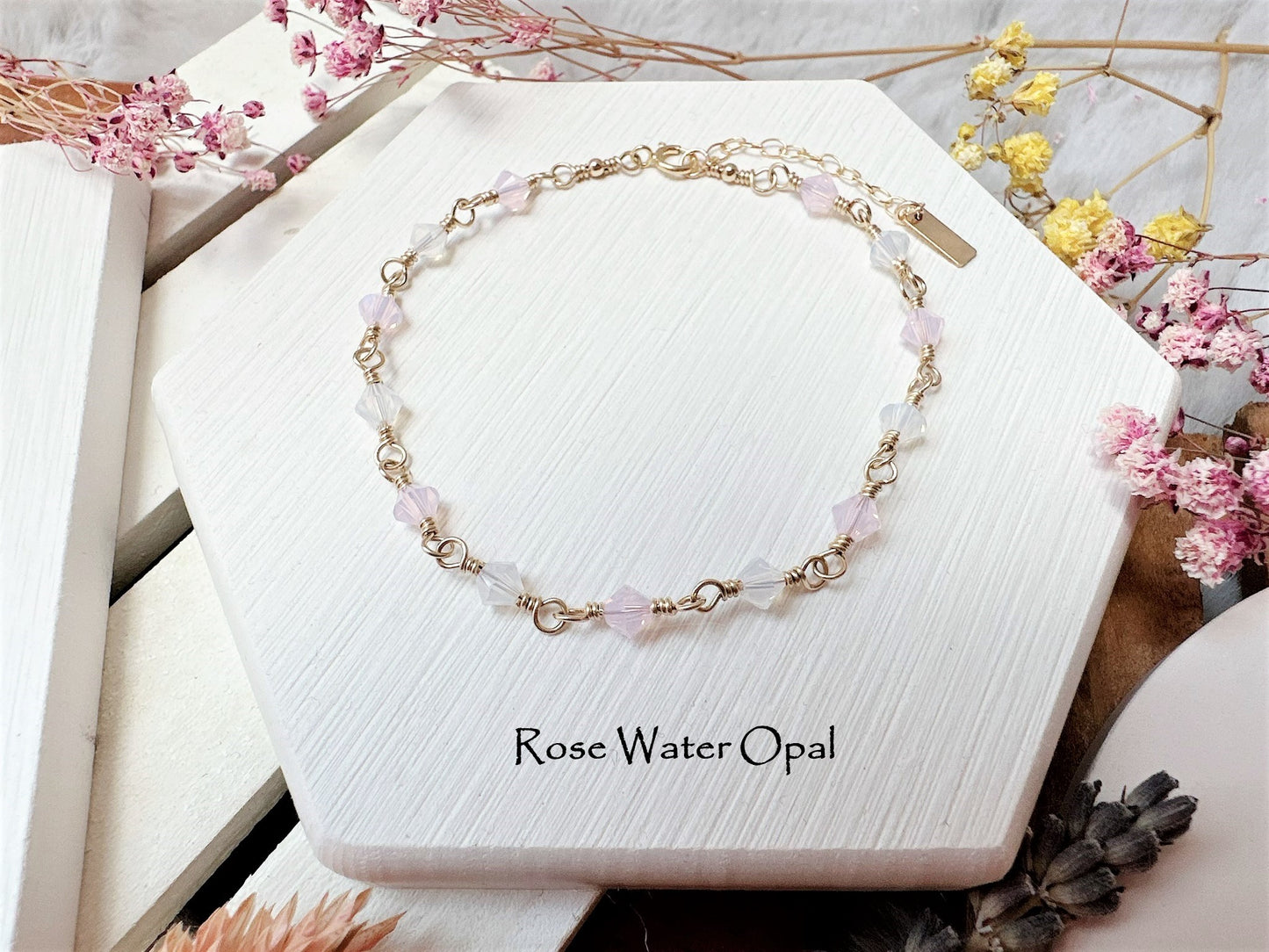 Delicate Bicone Crystal Bracelet