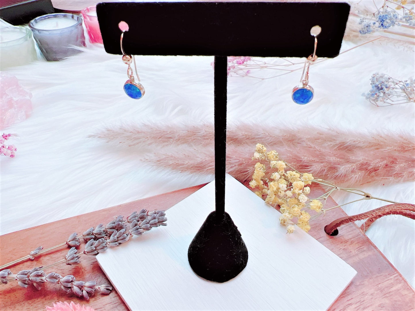 Blue Ocean Bello Opal Earrings