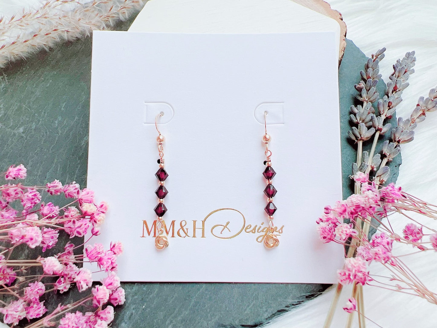 Eternity Love Knot Charm Earrings