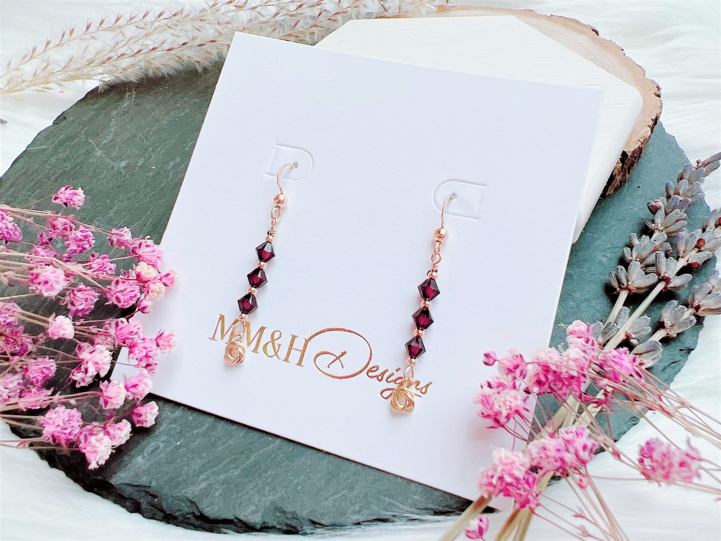 Eternity Love Knot Charm Earrings
