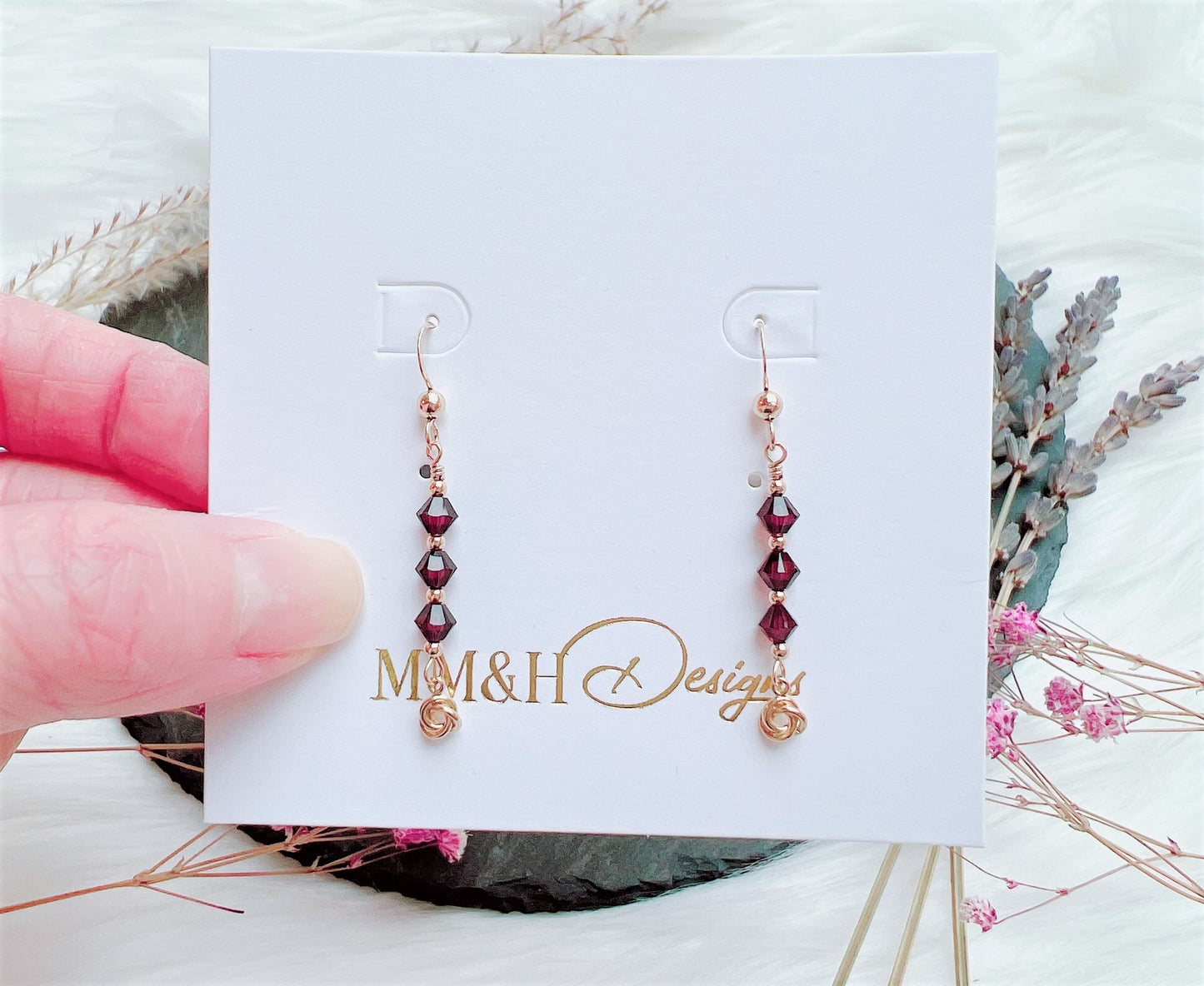 Eternity Love Knot Charm Earrings