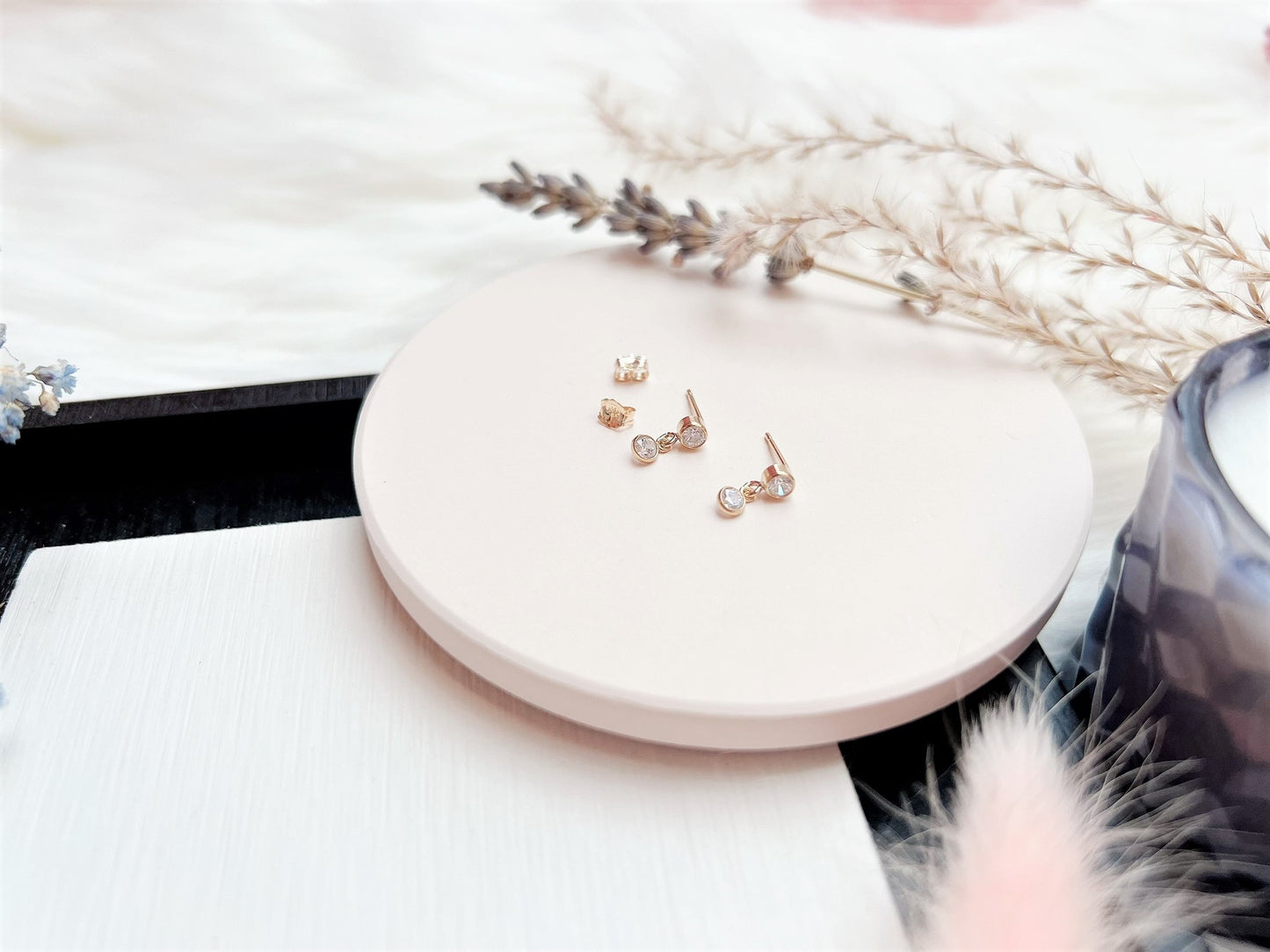 Cubic Zirconia Stud Earrings