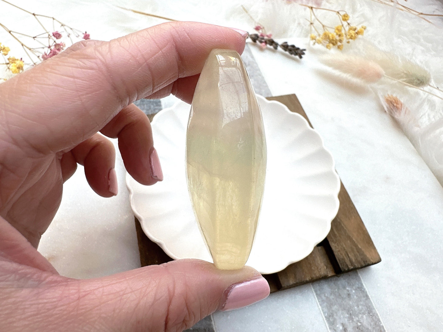 Candy Fluorite Palm Stone