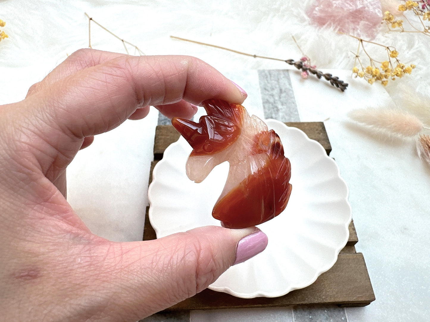 Small Carnelian Unicorn