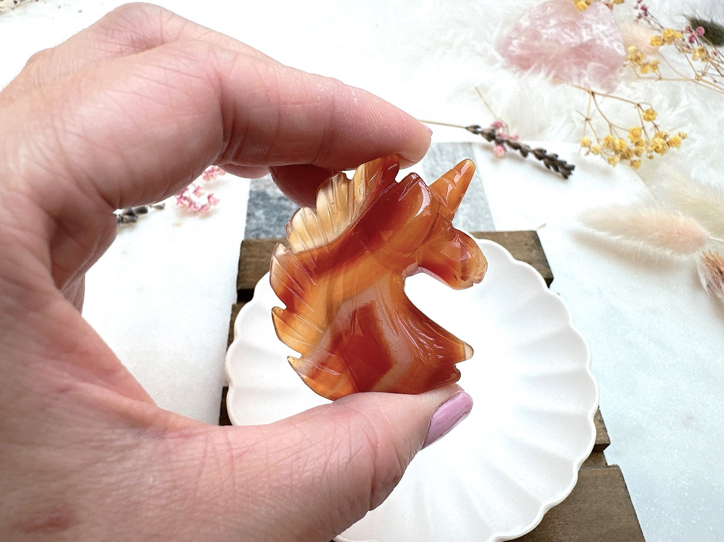 Small Carnelian Unicorn