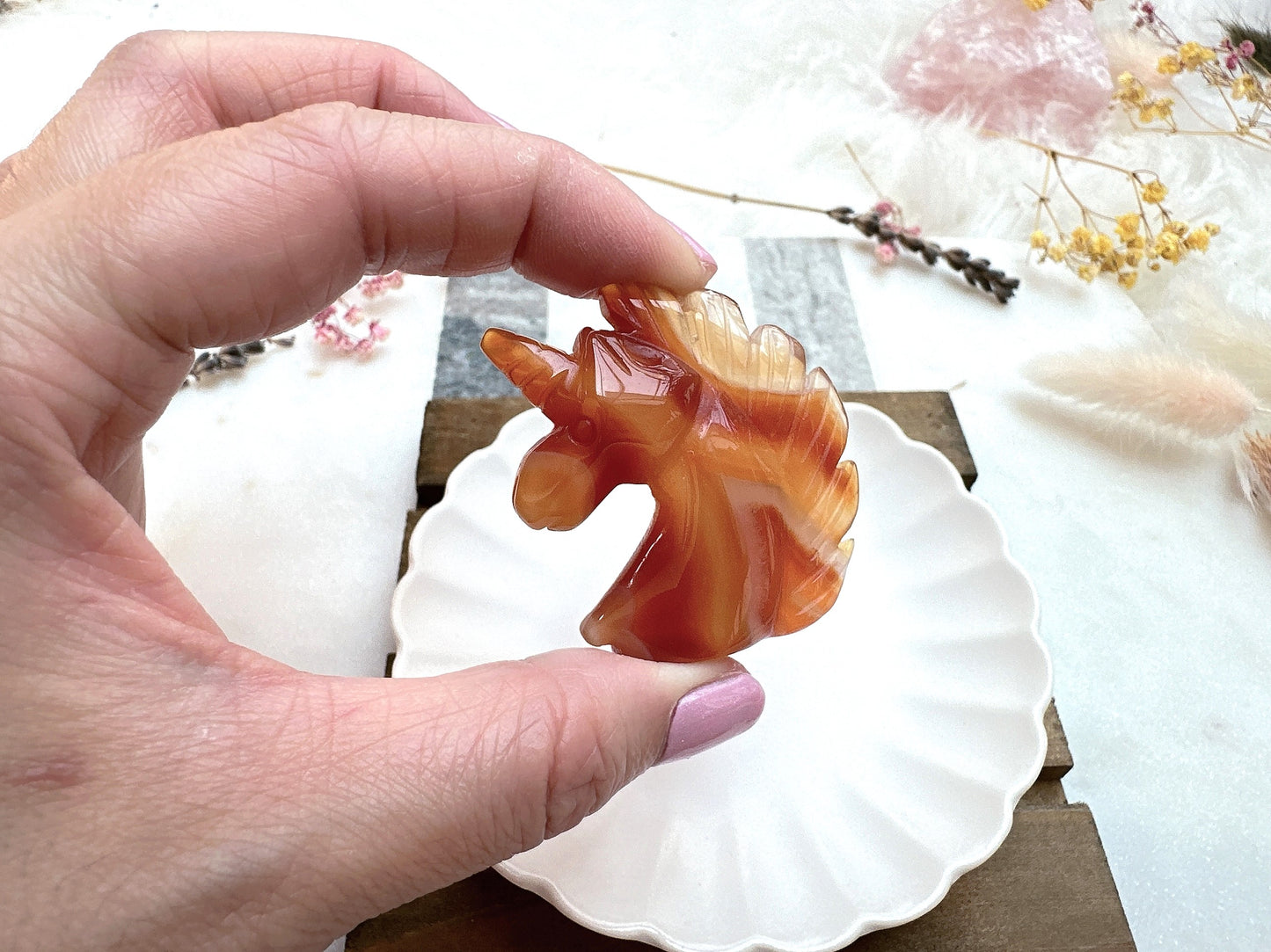 Small Carnelian Unicorn