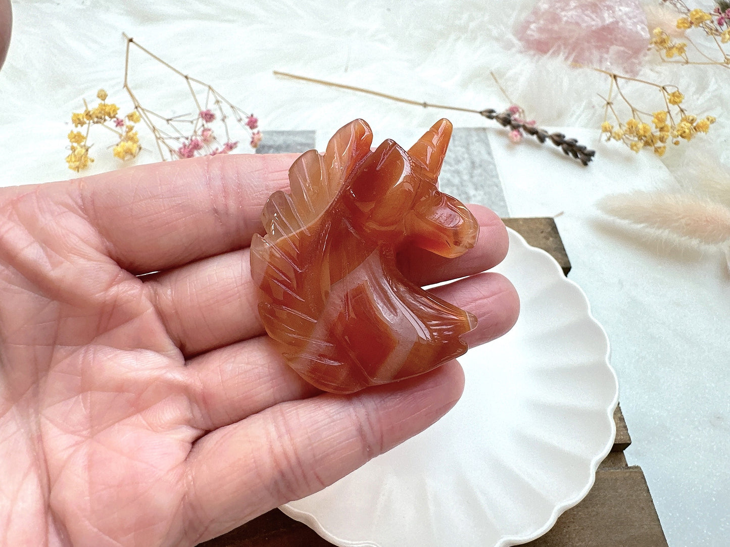 Small Carnelian Unicorn