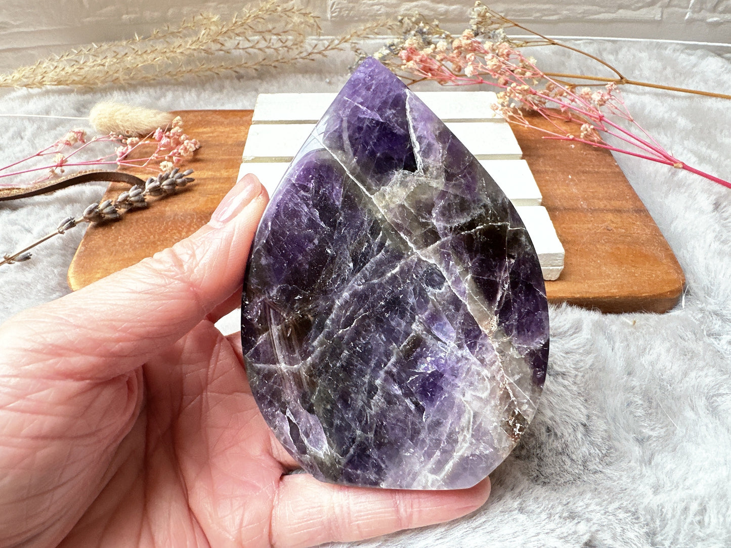 Chevron Amethyst Flame