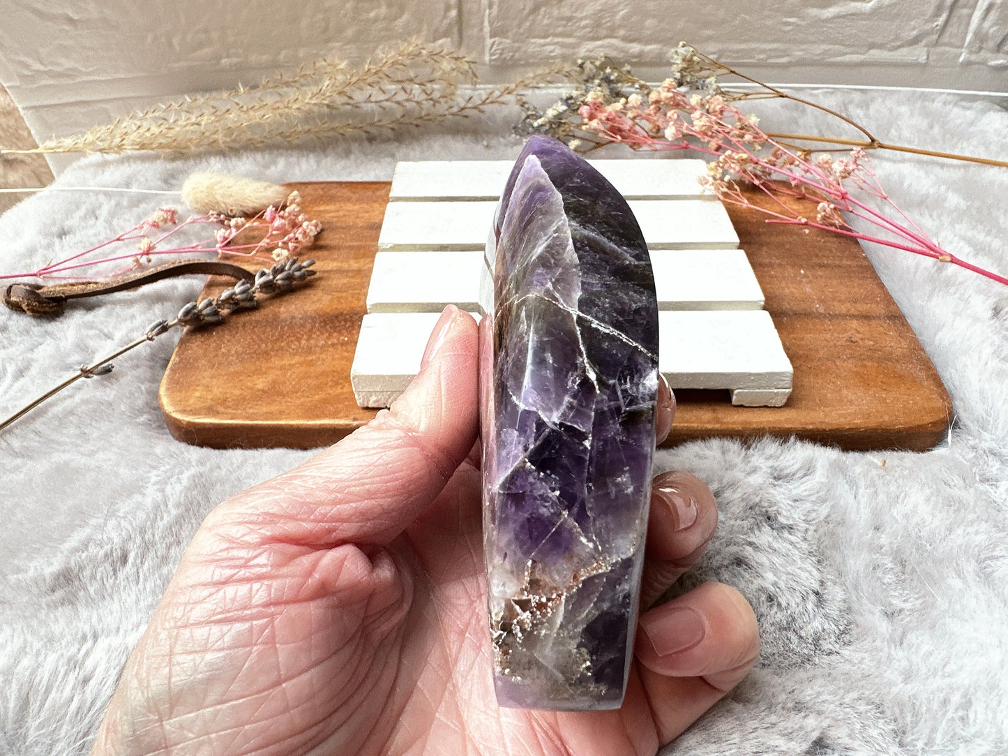 Chevron Amethyst Flame