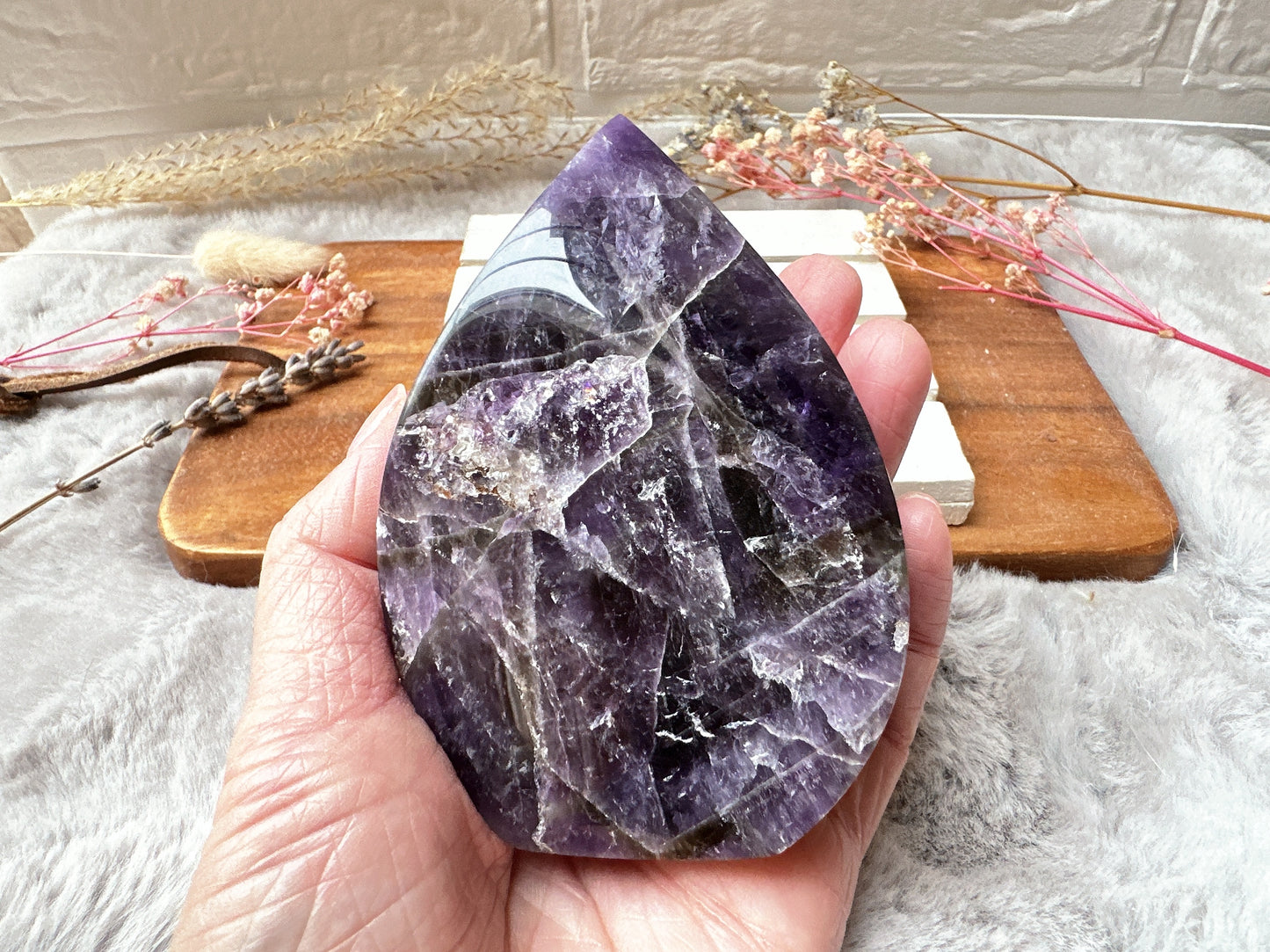 Chevron Amethyst Flame