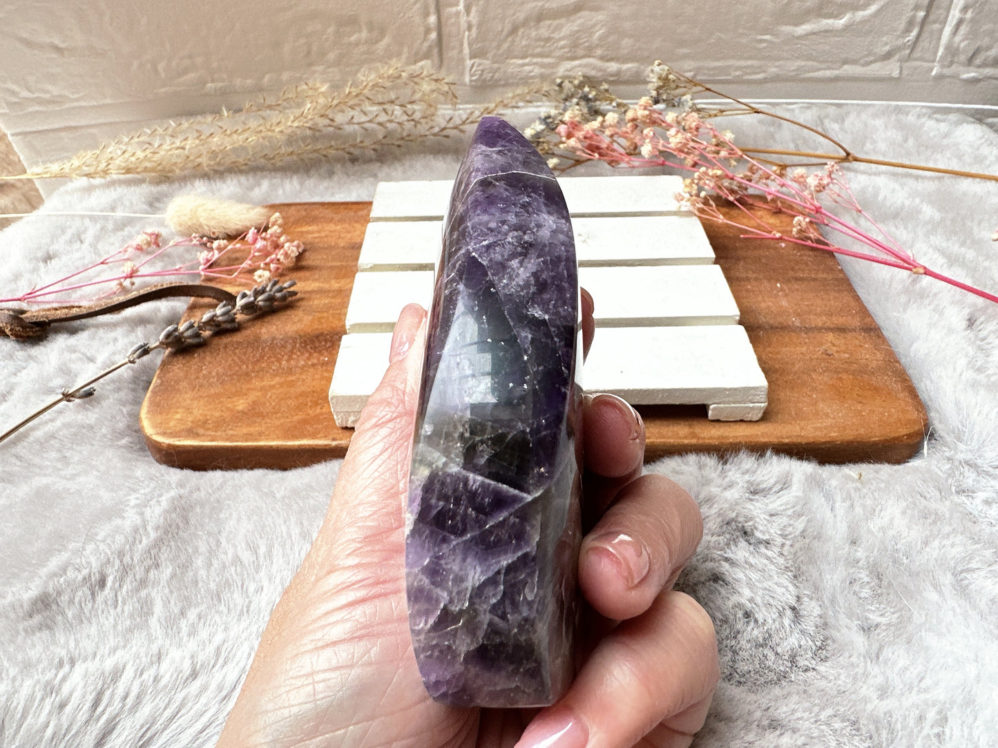 Chevron Amethyst Flame
