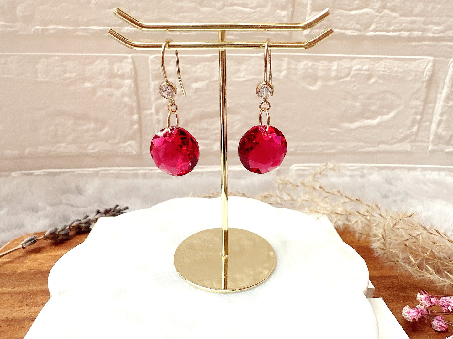 Classic Cut Crystal Earrings
