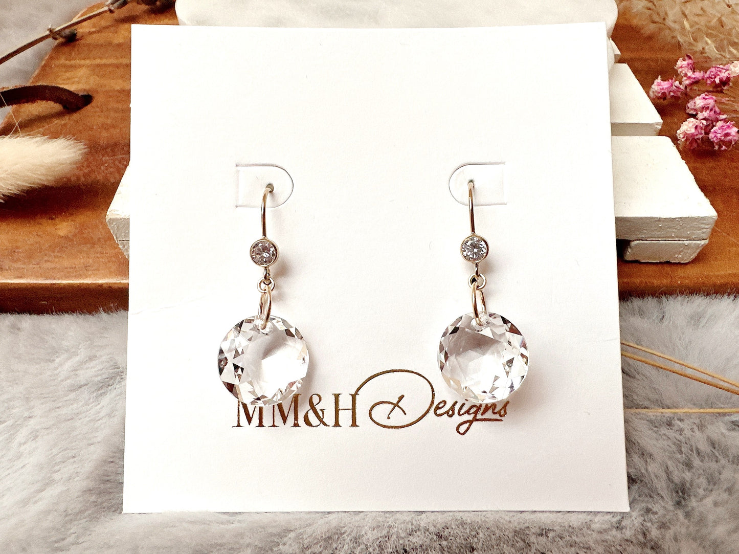 Classic Cut Crystal Earrings