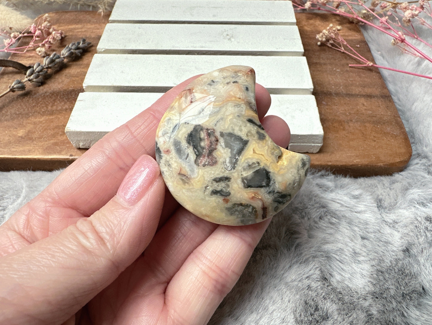 Crazy Lace Agate Moon