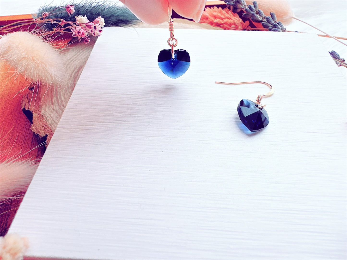 Crystal Heart Earrings