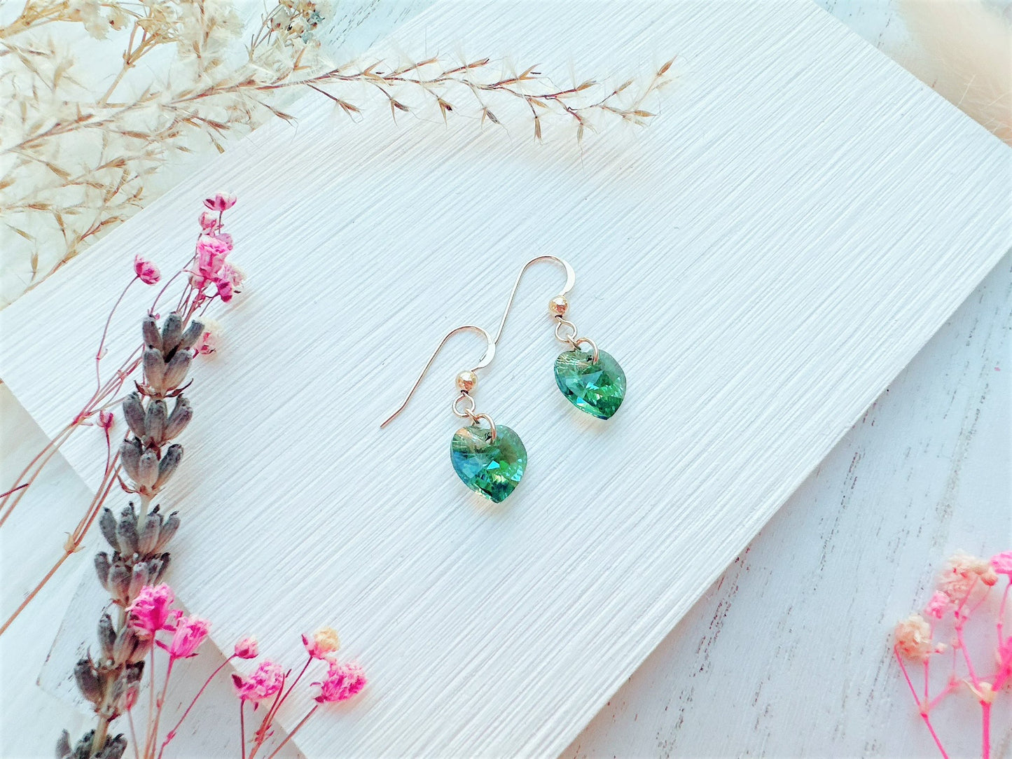 Crystal Heart Earrings