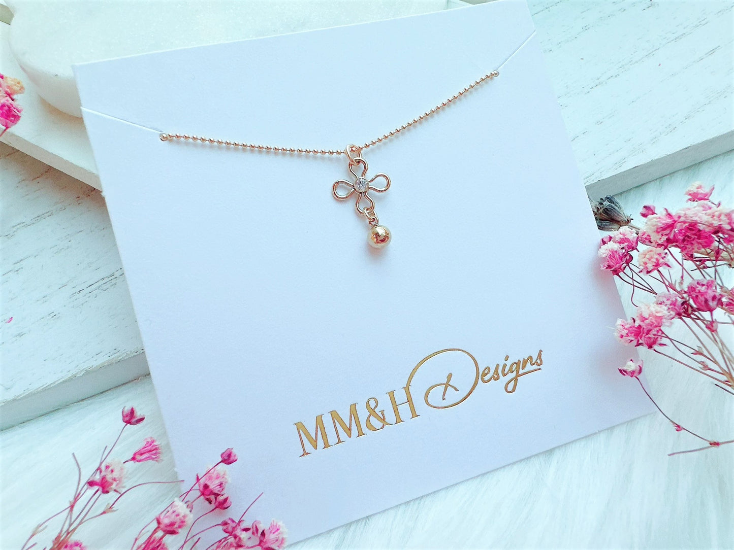 Flower Charm Necklace